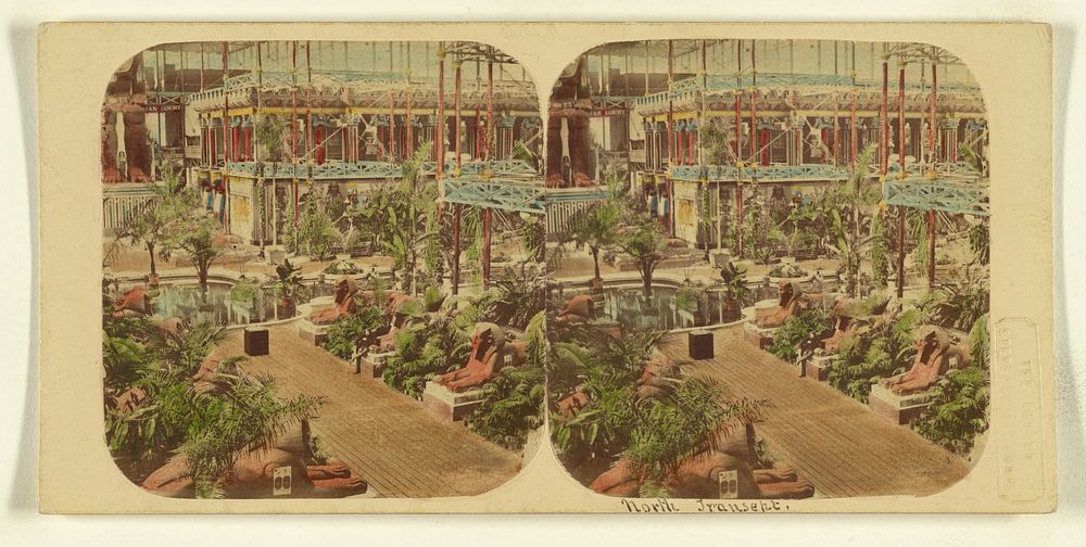 Crystal Palace. View of the North Transept. by London Stereoscopic and Photographic Company