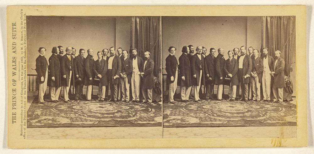 The Prince of Wales and Suite. by Mathew B Brady