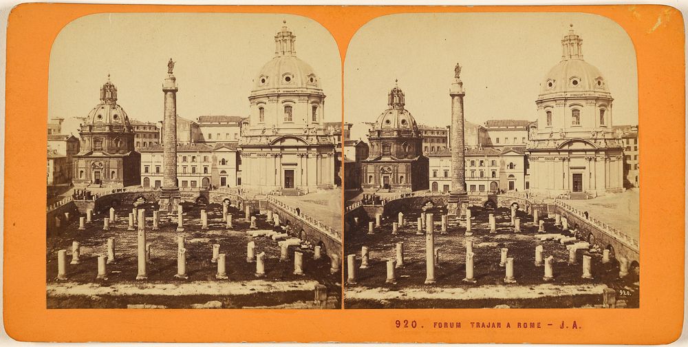 Forum de Trajan, Rome by Jules Andrieu and Martinet
