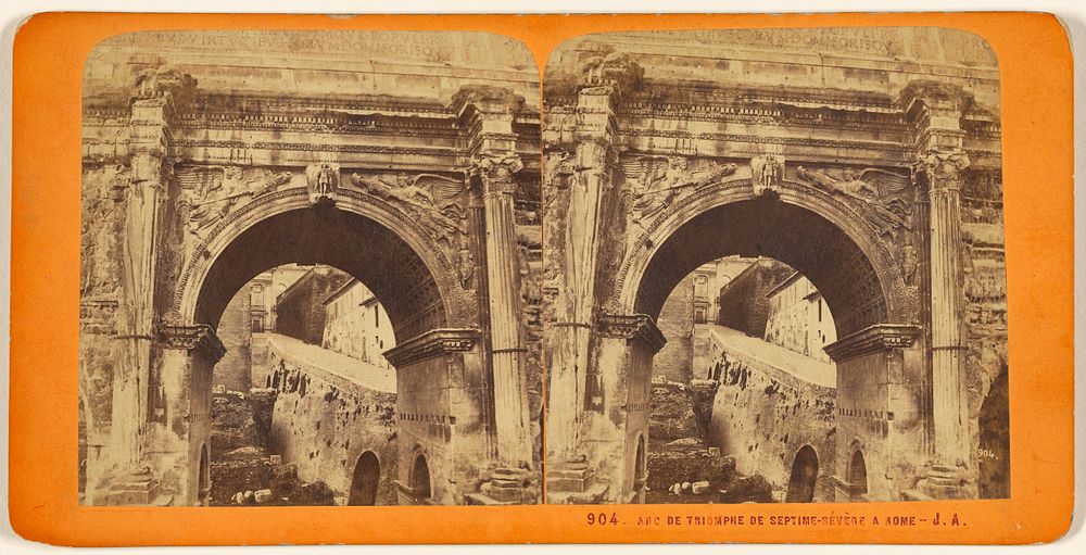 Arc de Septime Sévère, Rome by Jules Andrieu