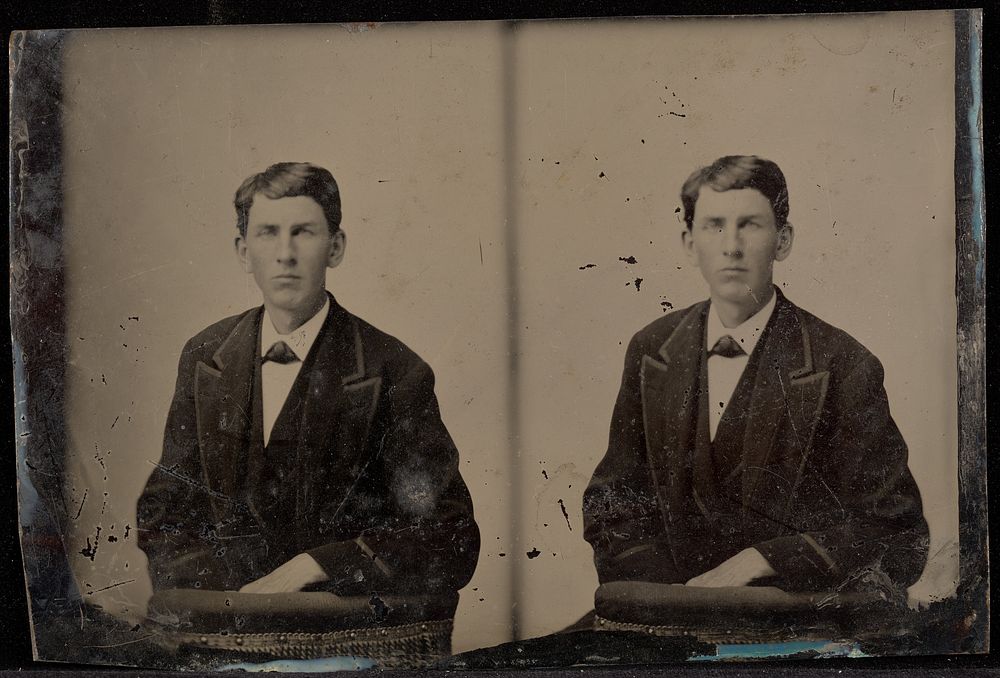 Double portrait of a young man by Jacob Byerly