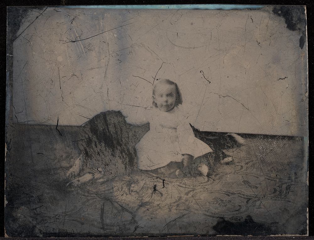 Portrait of a child and dog by Jacob Byerly