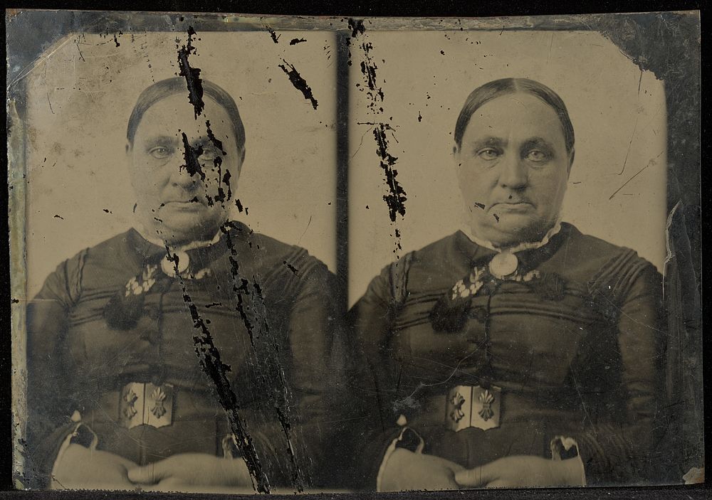 Double portrait of a matron by Jacob Byerly