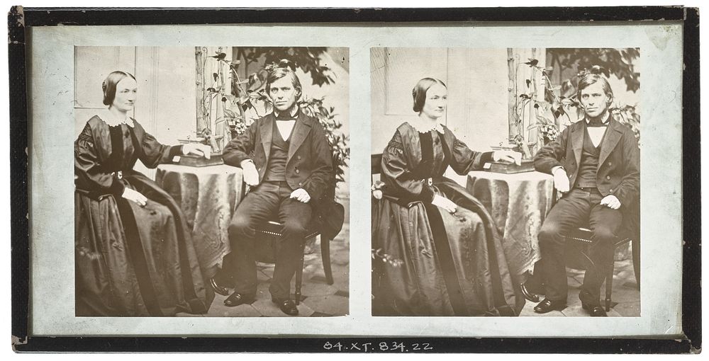 Unidentified British couple, seated