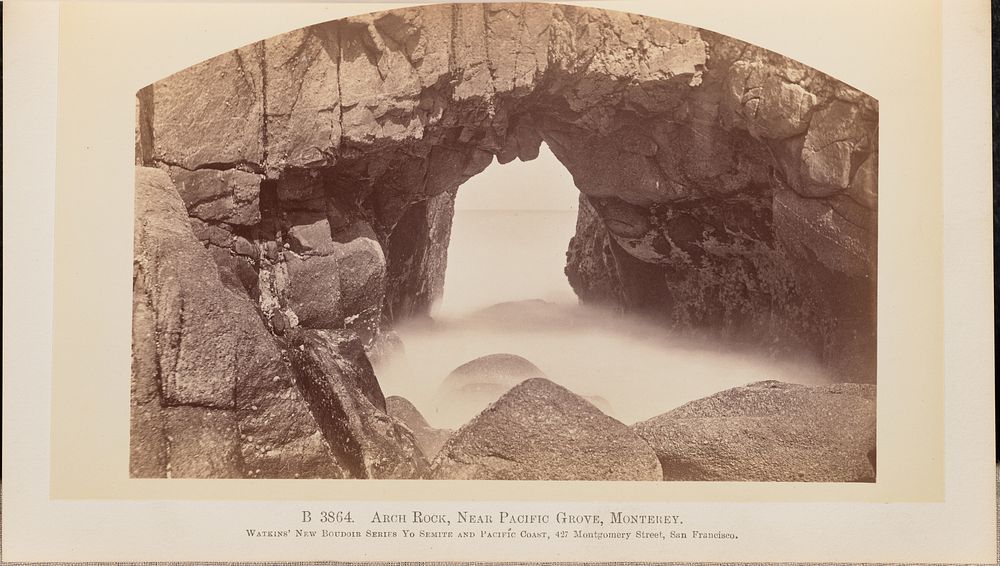 Arch Rock, Near Pacific Coast, Monterey by Carleton Watkins