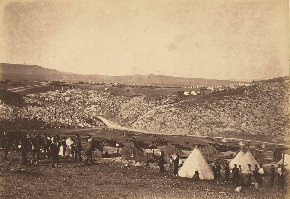 Encampment of the Horse Artillery by Roger Fenton