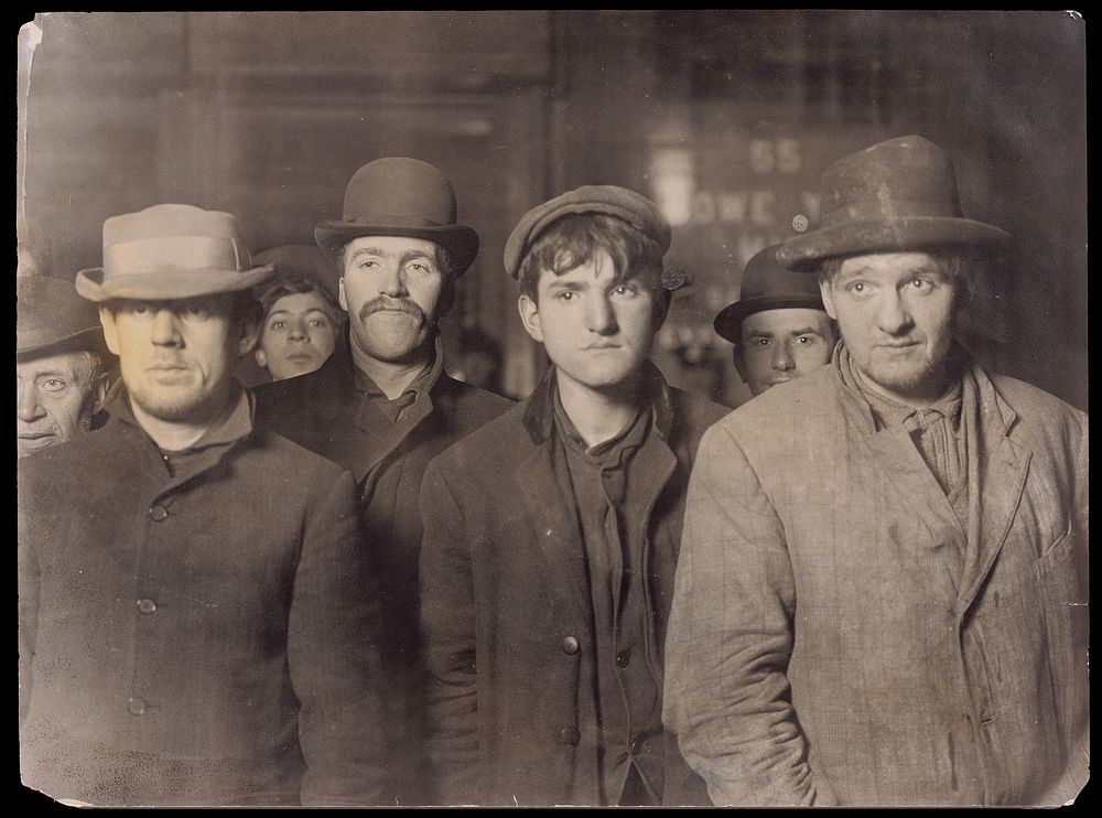 Bowery Bread Line by Lewis W Hine