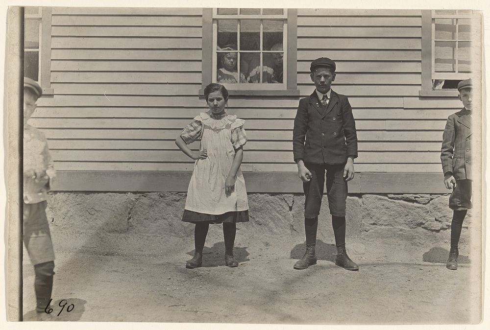 Edward St. Germain and Sister, Delia, Phoenix, R.I. by Lewis W Hine