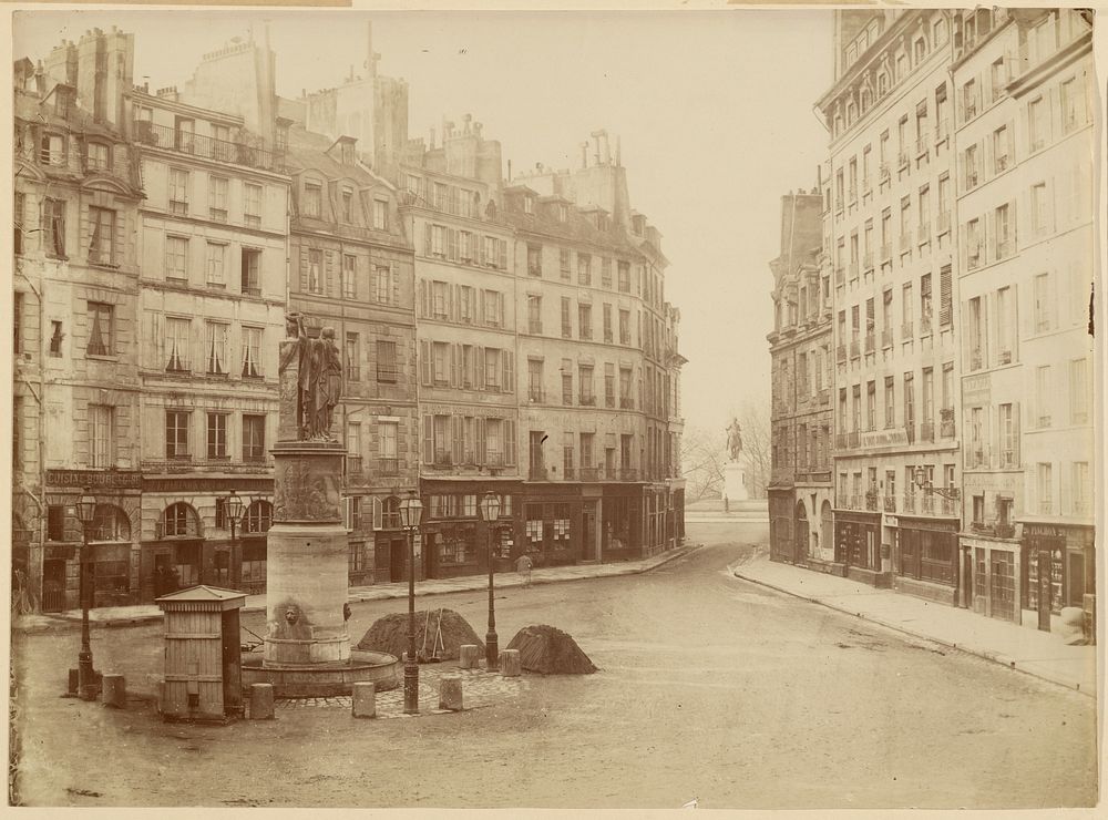 L'Ancienne fontaine de la Place Dauphin by Charles Marville
