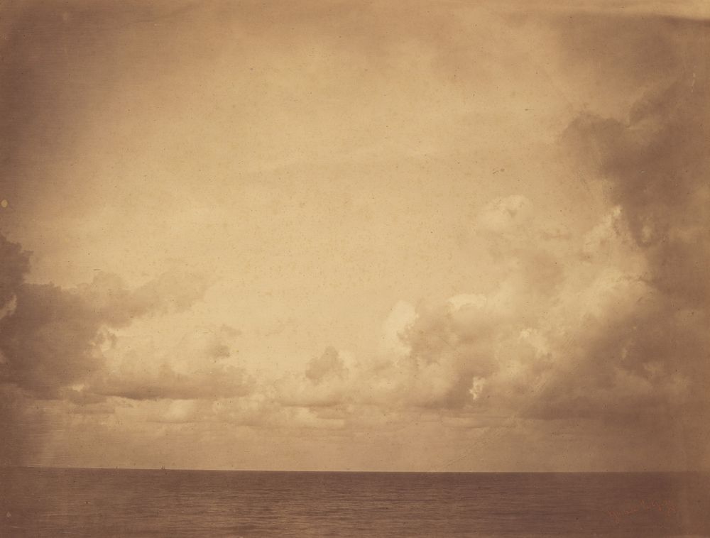 Seascape with Cloud Study by Gustave Le Gray