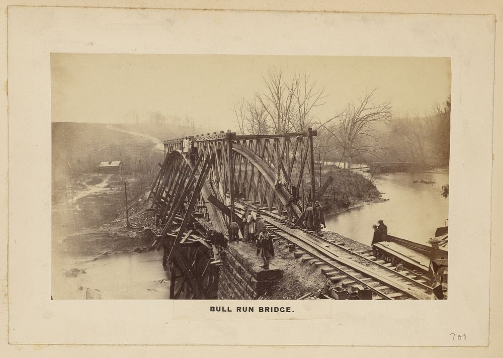 Bull Run Bridge. [April 18, 1863]. by A J Russell