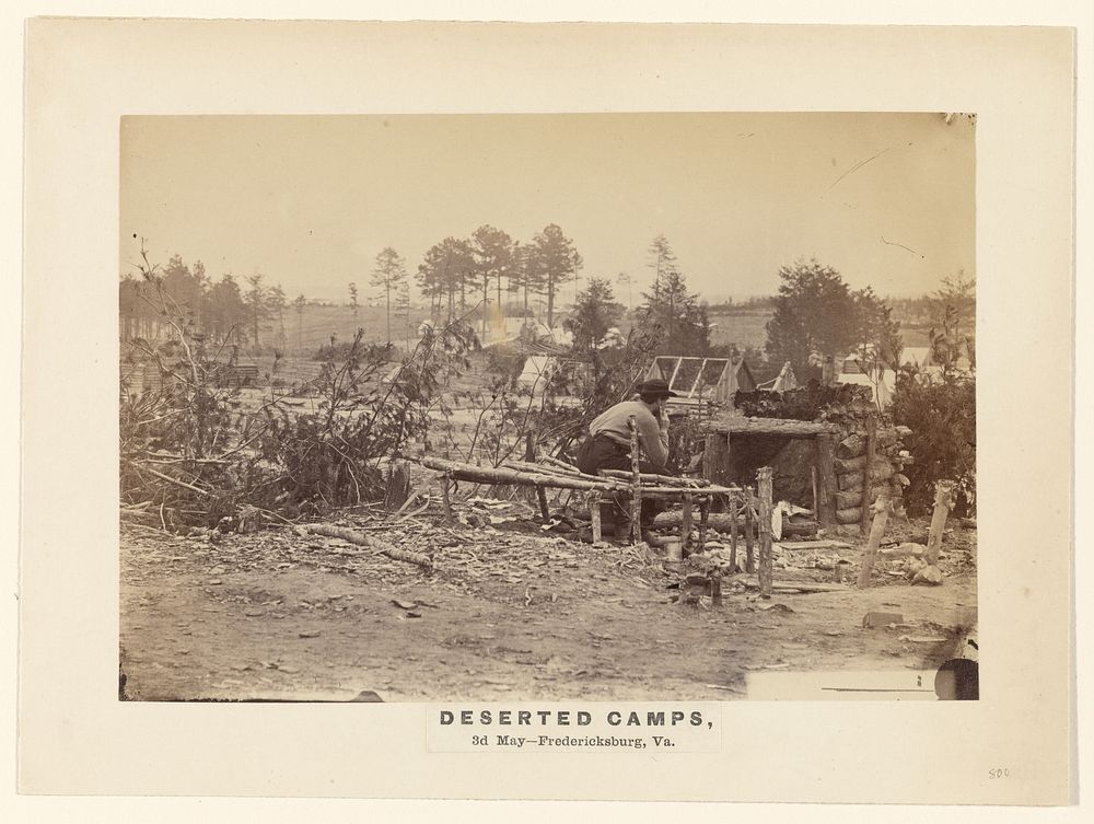 Deserted Camps, 3rd May, Fredericksburg, Va. 1863. by A J Russell