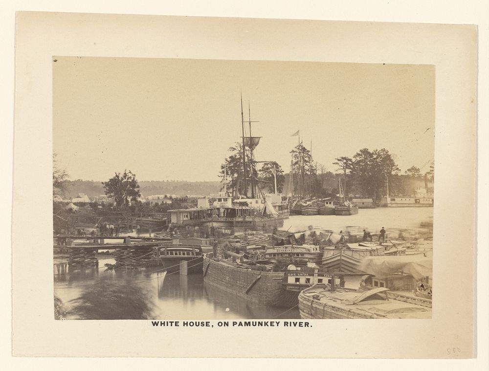 White House, On Pamunkey River. [1864]. by A J Russell