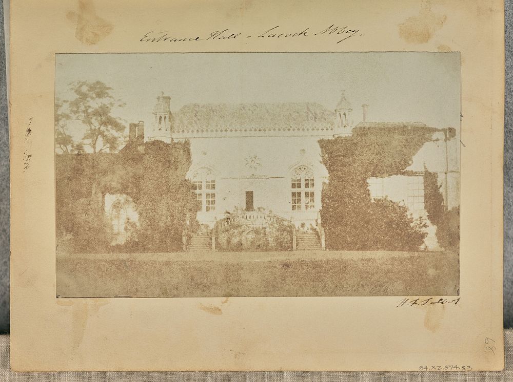 Lacock Abbey, the West Front. by William Henry Fox Talbot