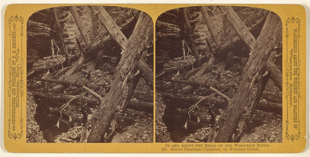 Above Phantom Chamber, in Witches' Gulch. [Wisconsin Dells] by Henry Hamilton Bennett