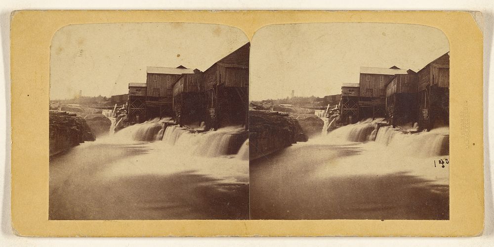 Glenns Falls, Hudson River by Deloss Barnum