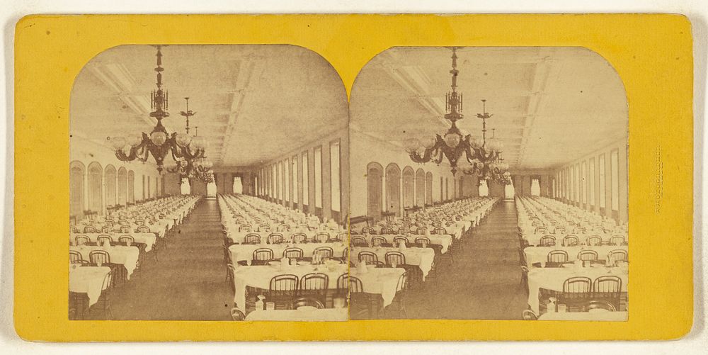 Congress Hall Dining Room, Saratoga by Deloss Barnum