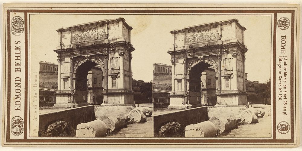 Arco di Tito (Roma) by Edmondo Behles