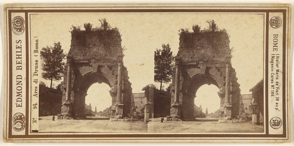 Arco di Druso (Roma) by Edmondo Behles