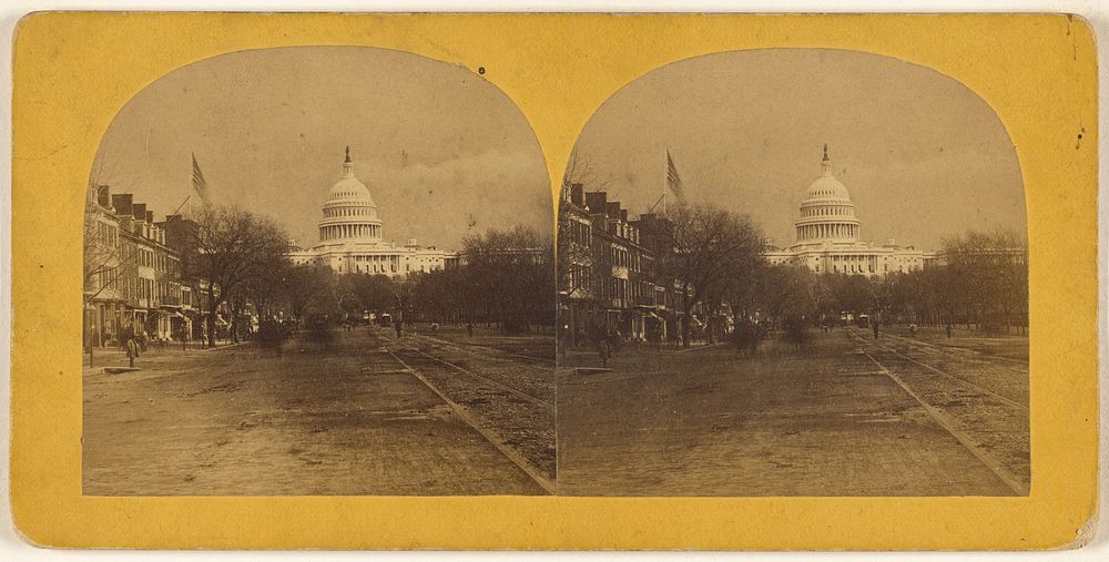 Pennsylvania Avenue & U.S. Capitol. by Bell and Brother