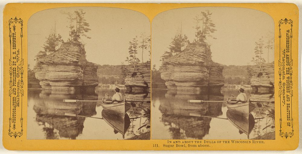 Sugar Bowl, from above. [Wisconsin River] by Henry Hamilton Bennett
