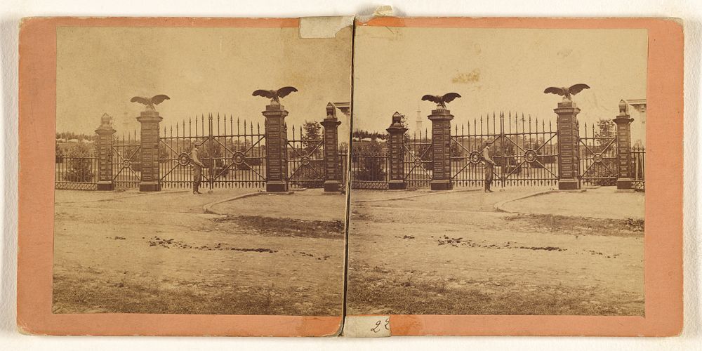 Battle-field of Gettysburg - Front Entrance to National Cemetery. by Tipton and Myers