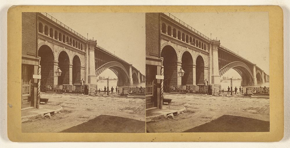 The Bridge from foot of Washington ave. [St. Louis, Missouri] by Boehl and Koenig