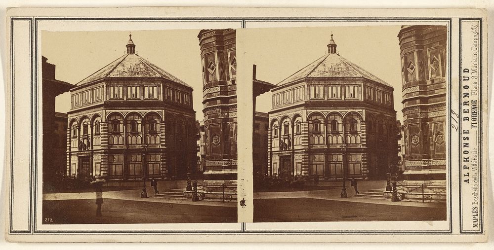 Baptistery, Florence by Alphonse Bernoud
