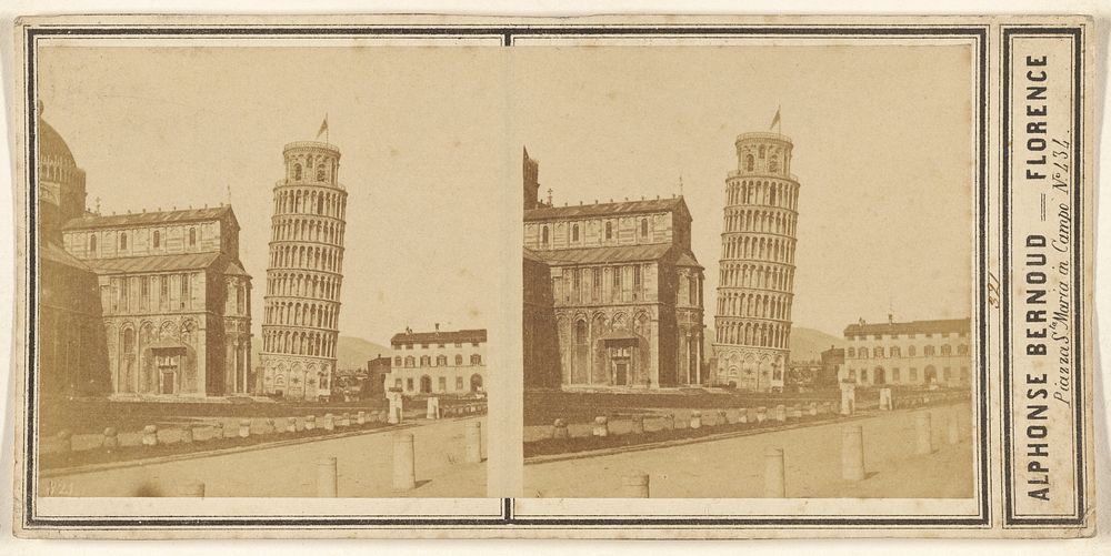 Leaning Tower of Pisa by Alphonse Bernoud