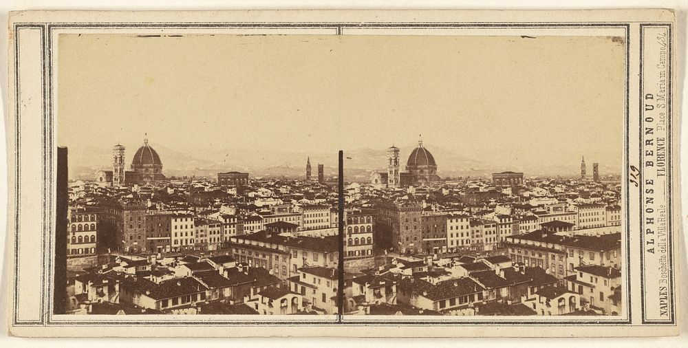 Florence, general view by Alphonse Bernoud