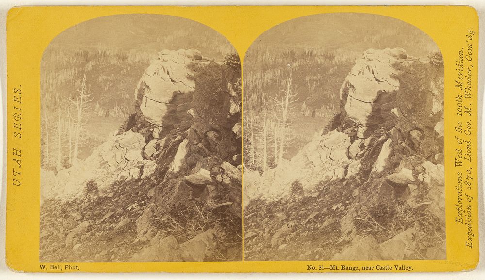 Mt. Range, near Castle Valley. by William H Bell