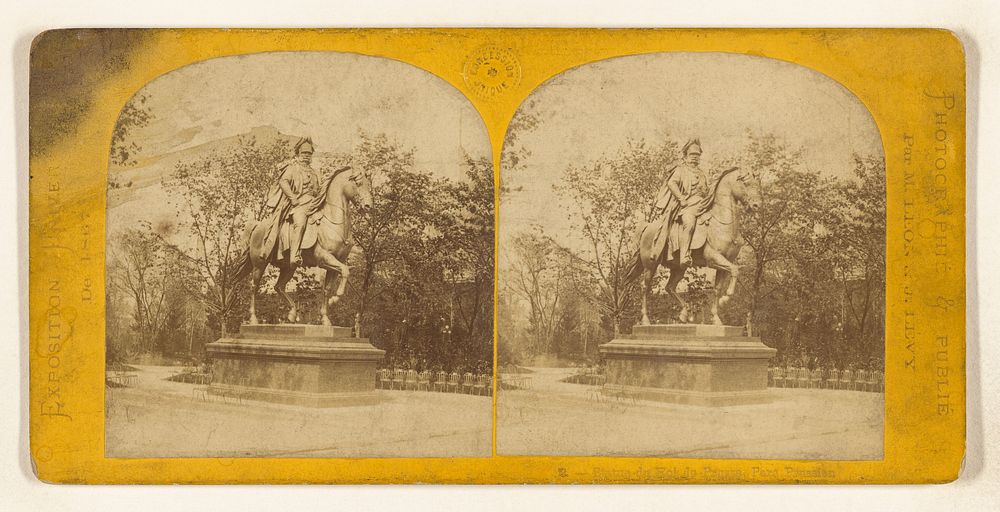 Statue de Roi de Prusse, Parc Prussien by Auguste Rosalie Bisson and Léon and Lévy
