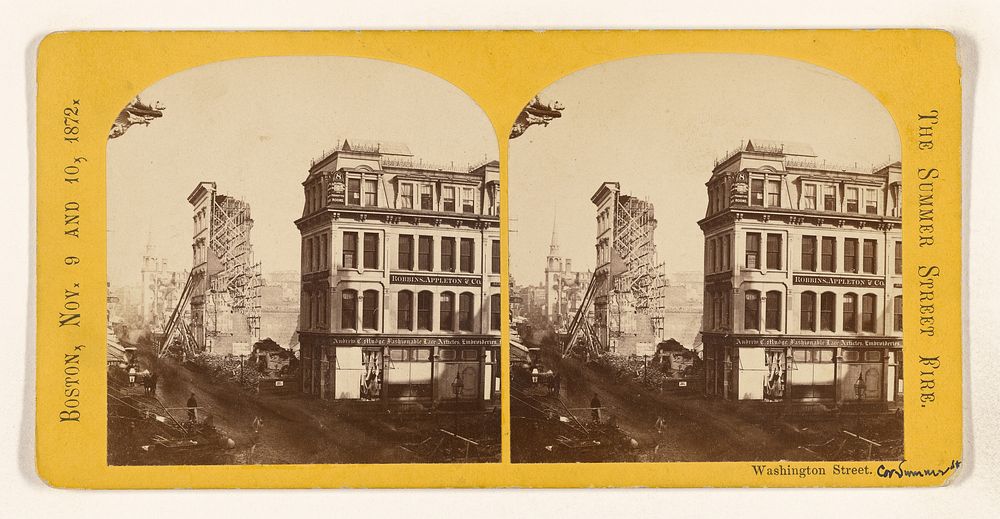 Washington Street. [Boston, Nov. 9 and 10, 1872. The Summer Street Fire.] by James Wallace Black