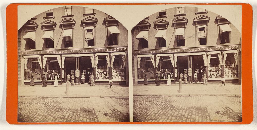 Storefront of Barnard, Summer & Co., Worcester, Massachusetts by Blair and Son