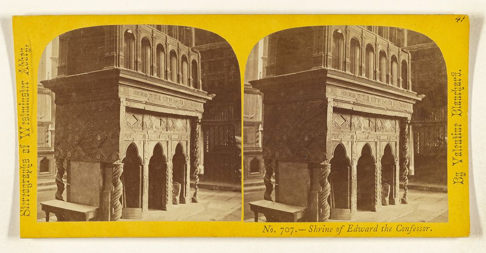 Shrine of Edward the Confessor. [Westminster Abbey, London, England] by Valentine Blanchard