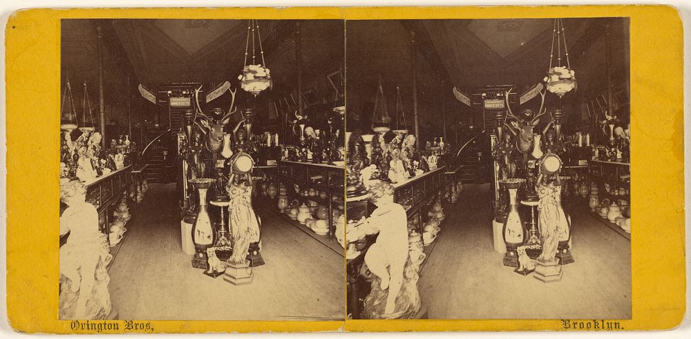 Interior view of Ovington Bros., Brooklyn shop? by A J Agate