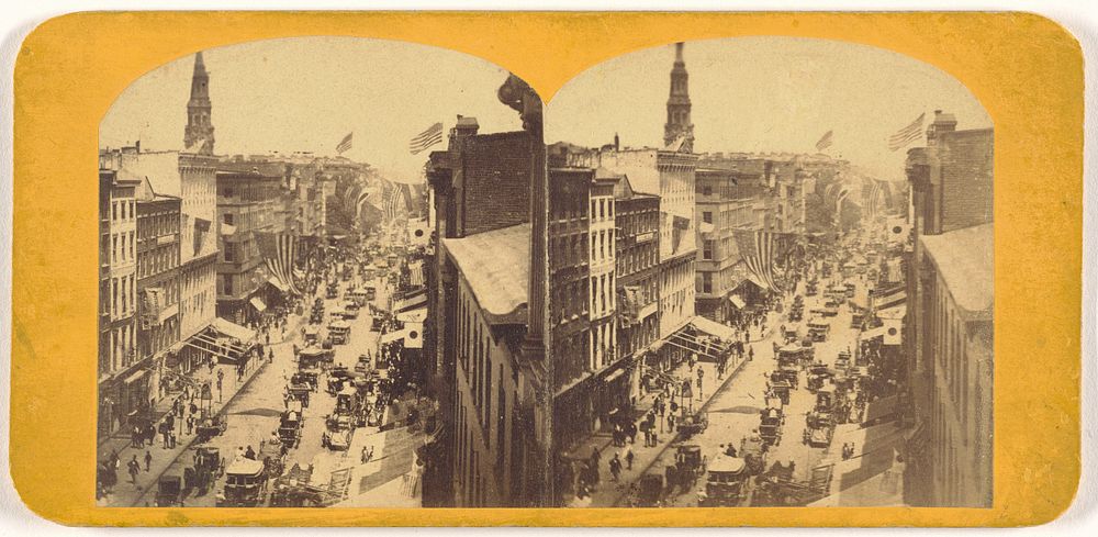 View on Broadway, New York City: Reception for the First Japanese Diplomatic Mission to the United States by Edward Anthony