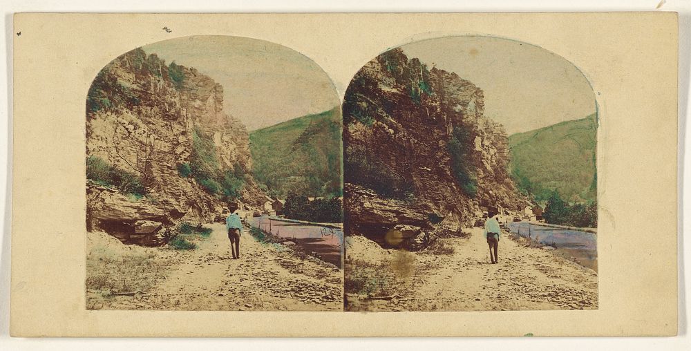 View at Harper's Ferry, On the Baltimore and Ohio Rail Road. by Edward Anthony