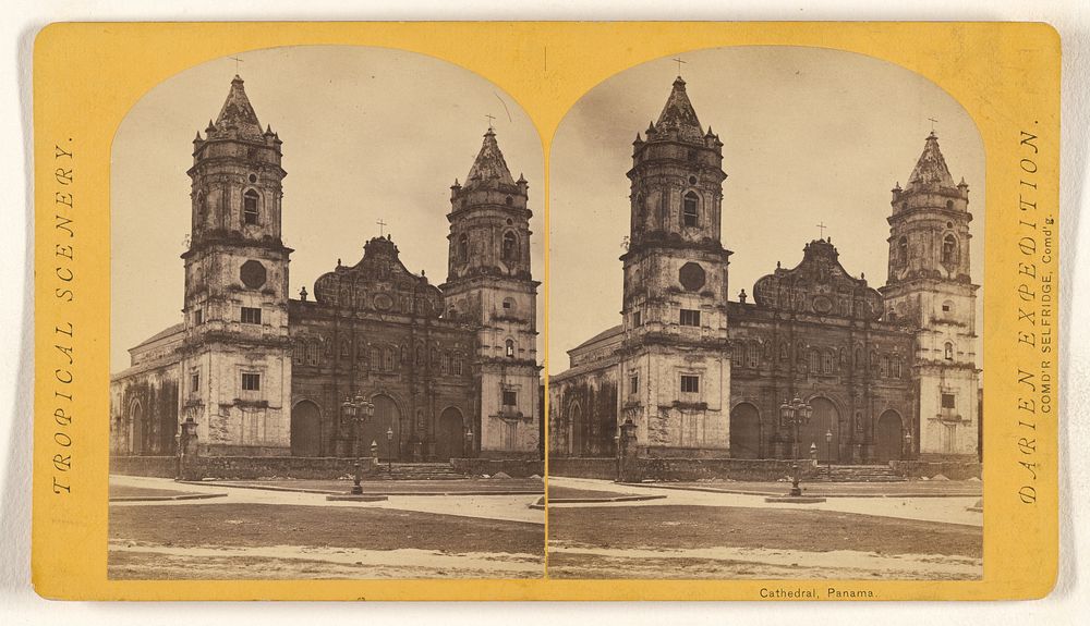 Cathedral, Panama. by Timothy H O Sullivan