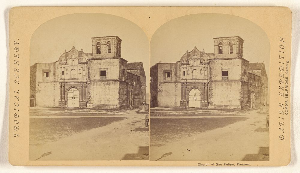 Church of San Felipe, Panama. by Timothy H O Sullivan