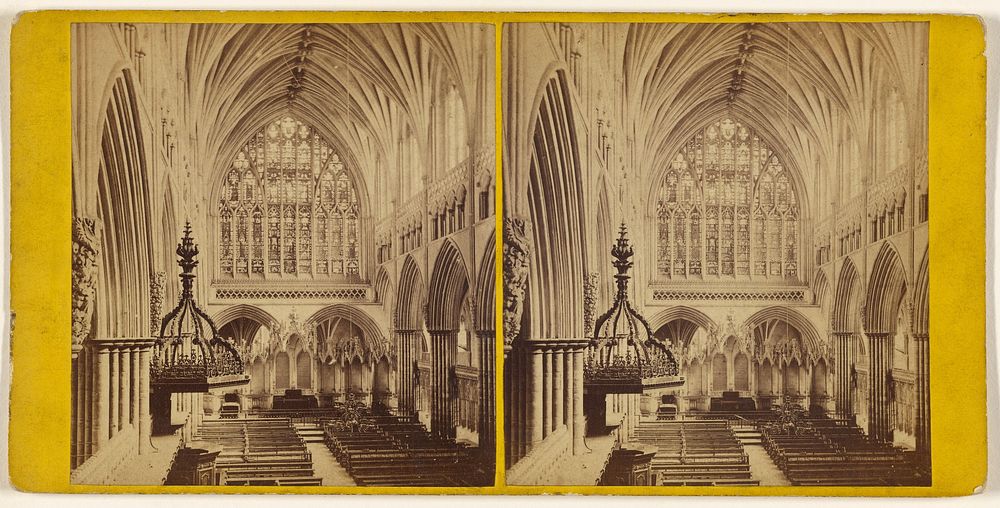 Interior of cathedral at Exeter, England by Owen Angel
