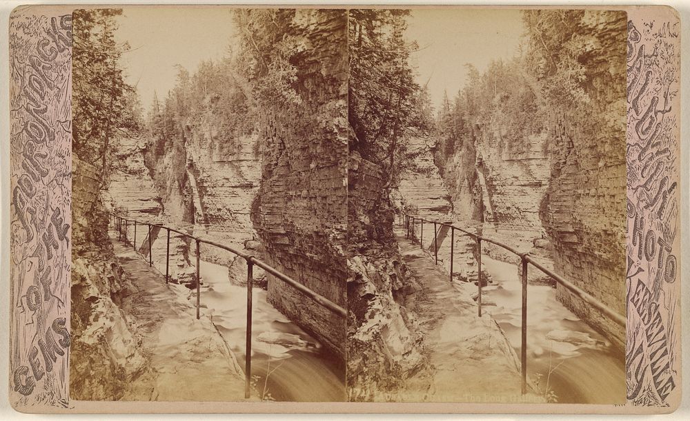 Ausable Chasm - The Long Gallery. by G W Baldwin
