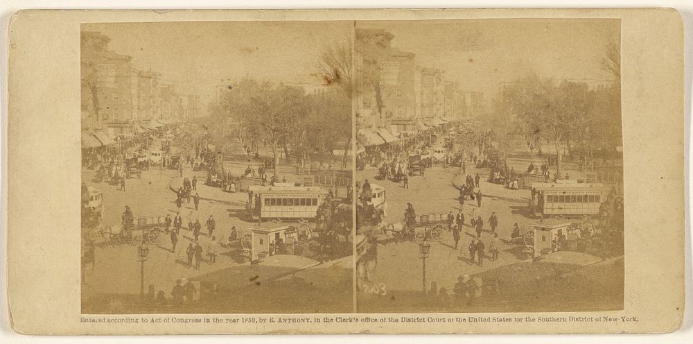 Broadway from Barnum's Museum. by Edward Anthony