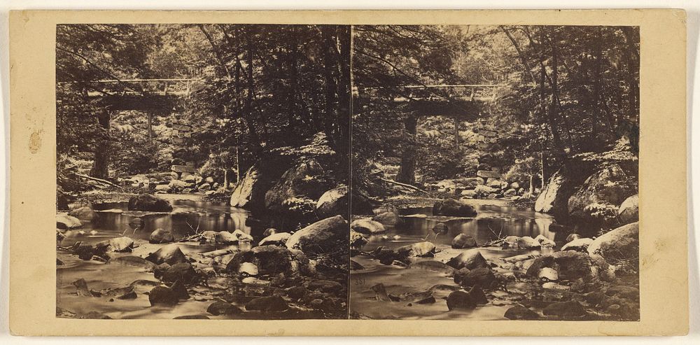View from Indian Fall, Looking Down the Stream. by Edward Anthony