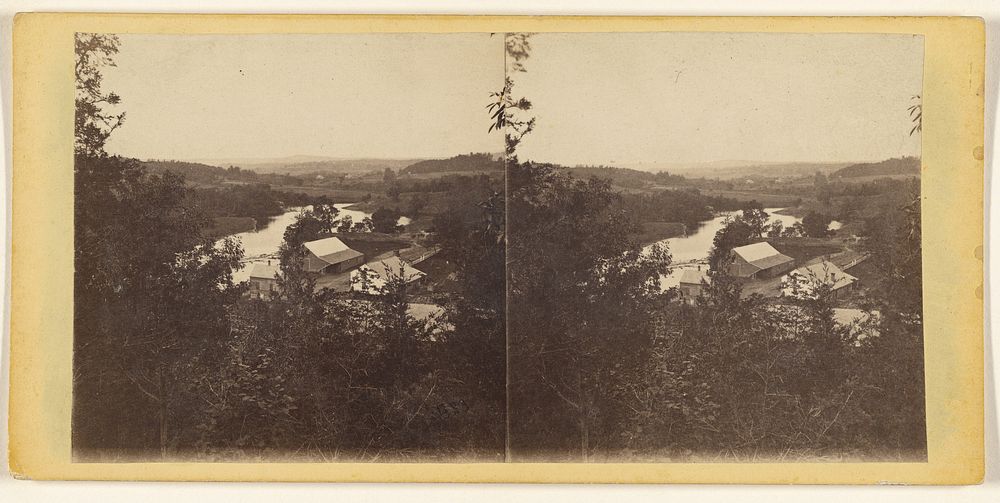 The Valley of the Catskill, From the Heights North-West of the Village. by Edward Anthony