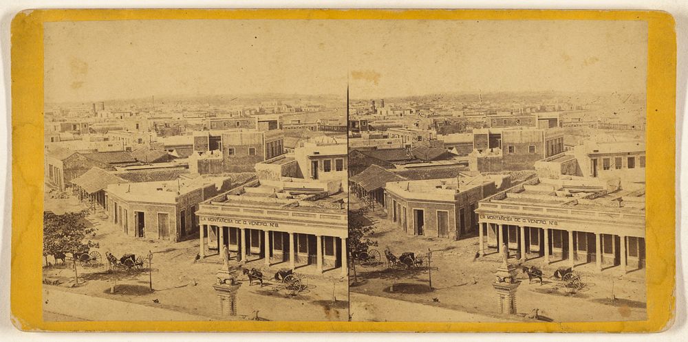 Panoramic View of Havana from the Tacon prison looking west. by George N Barnard, Edward and Henry T Anthony and Co and Kuhns