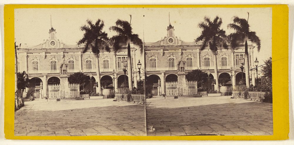Palace of the Captain General. Havana. by George N Barnard, Edward and Henry T Anthony and Co and Kuhns