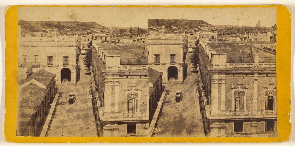 A Panoramic View from the Church of San Domingo. Havana. by George N Barnard, Edward and Henry T Anthony and Co and Kuhns
