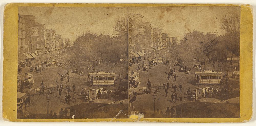 Broadway from Barnum's Museum. by Edward and Henry T Anthony and Co