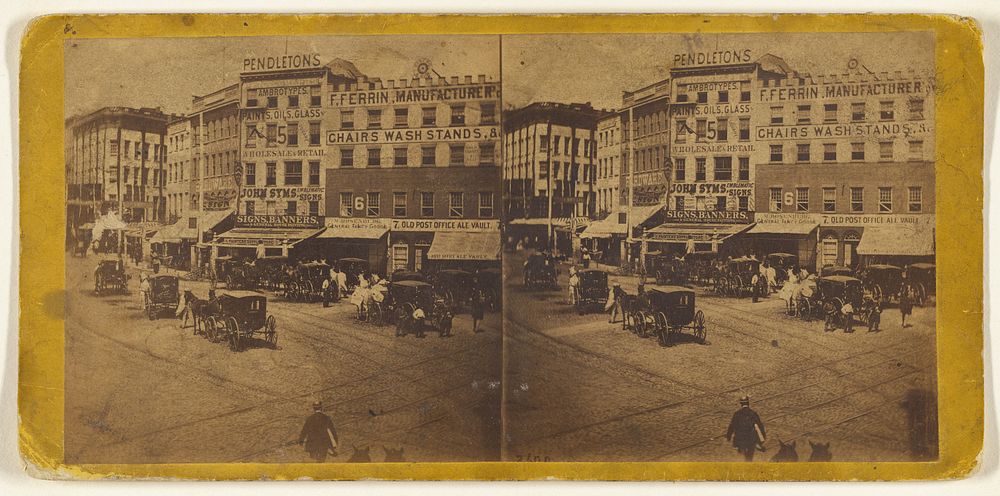 Chatham Square, Looking Up the Bowery. by Edward and Henry T Anthony and Co